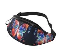 Sac banane Sunset Rural View pour homme et femme, sac de poitrine réglable tendance, sac banane de voyage, sport, marche, Musica Papillon, Taille unique