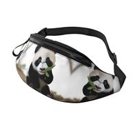 Sac banane Sunset Rural View pour homme et femme, sac de poitrine réglable tendance, sac banane de voyage, sport, marche, Petit panda, Taille unique