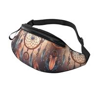 Sac banane Sunset View pour homme et femme, sac de poitrine réglable tendance, sac banane de voyage, sport, marche, Attrape-rêves indien., Taille unique