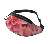 Sac banane Sunset View pour homme et femme, sac de poitrine réglable tendance, sac banane de voyage, sport, marche, Pétales roses., Taille unique