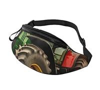 Sac banane sur le thème du tracteur pour homme et femme - Sac banane tendance pour course à pied - Sac à bandoulière étanche - Sac banane avec sangle réglable - Sac de sport pour voyage