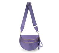 Sac banane surdimensionné de couleur pure pour femme, sac banane spacieux, sac banane, Couleur : violet nuageux, 11.0 Inches X 8.6 Inches X 4.5 Inches, Décontracté