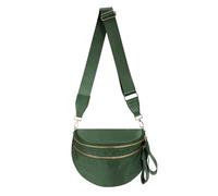 Sac banane surdimensionné de couleur pure pour femme, sac banane spacieux, sac banane, Sac banane couleur vert haricot, 11.0 Inches X 8.6 Inches X 4.5 Inches, Décontracté