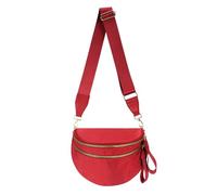 Sac banane surdimensionné de couleur pure pour femme, sac banane spacieux, sac banane, Sac banane couleur rouge, 11.0 Inches X 8.6 Inches X 4.5 Inches, Décontracté