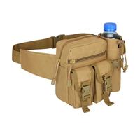 Sac Banane Tactique de Randonnée avec Porte-Bouteille Amovible et Ceinture Ajustable en Tissu Oxford pour Homme et Femme(Color-2)