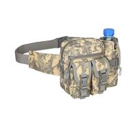 Sac Banane Tactique de Randonnée avec Porte-Bouteille Amovible et Ceinture Ajustable en Tissu Oxford pour Homme et Femme(Color-5)