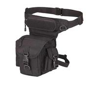 Sac Banane Tactique for Homme, Ceinture de Cuisse, randonnée, Sport, Cyclisme, Camping, Nylon(BK)