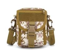 Sac Banane Tactique Imperméable en Nylon Molle pour Randonnée Pêche Chasse Sport Camping(Desert)