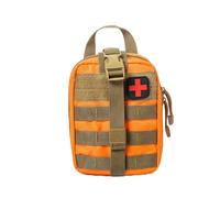Sac Banane Tactique Multifonctionnel,Kit De Sauvetage For L'alpinisme En Plein Air,Trousse De Premiers Soins Médicale Portable,Organisateur De Voyage For L'extérieur(Orange)