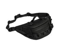 Sac banane tactique pour homme et femme - Sac banane militaire Molle Utility Hip Belt Pouch Crossbody Bag pour cyclisme, randonnée, marche, pêche, Sacs de taille de randonnée noirs, One Size,