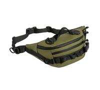 Sac banane tactique pour homme et femme - Sac banane militaire Molle Utility Hip Belt Pouch Crossbody Bag pour cyclisme, randonnée, marche, pêche, Sacs banane de randonnée vert armée, One Size