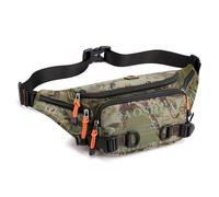 Sac banane tactique pour homme et femme - Sac banane militaire Molle Utility Hip Belt Pouch Crossbody Bag pour cyclisme, randonnée, marche, pêche, camouflage, One Size