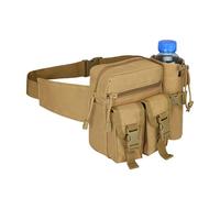 Sac banane tactique pour homme, sac banane pour la pêche en plein air, la randonnée, avec poche pour bouteille d'eau, C