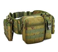 Sac Banane Tactique, Sac De Taille Militaire, Sac Banane Militaire Portable, Compartiments Multiples, Imperméable, Doté d'une Ceinture Ajustable, pour Randonnée, Pêche, Plein Air (Green Ruins)