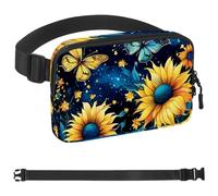 Sac banane Taurus pour homme et femme - Sac banane de randonnée - Ceinture de course à pied avec sangle réglable pour la course à pied, la marche, les voyages, Multicolore 15., 1.5x9.0x5.9in/4x23x15cm