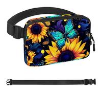 Sac banane Taurus pour homme et femme - Sac banane de randonnée - Ceinture de course à pied avec sangle réglable pour la course à pied, la marche, les voyages, Multicolore 18., 1.5x9.0x5.9in/4x23x15cm