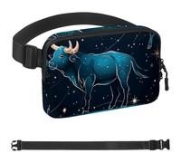 Sac banane Taurus pour la course à pied, pour homme et femme, sac banane avec sangle réglable pour le sport, Multicolore 16., 1.5x9.0x5.9in/4x23x15cm