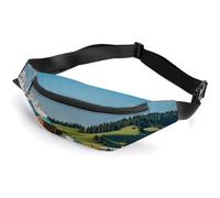 Sac banane tendance à fermeture éclair pour homme et femme avec sangle réglable pour tracteur, ferme laitière, voyage, sac banane pour course à pied, randonnée, entraînement, cyclisme, tracteur