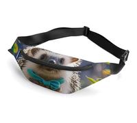 Sac banane tendance à fermeture éclair pour homme et femme, sac banane élégant avec sangle réglable, joli hérisson, sac de voyage pour la course, la randonnée, l'entraînement, le cyclisme, 36,6 x