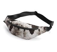 Sac banane tendance à fermeture éclair pour homme et femme, sac banane élégant avec sangle réglable, joli chiot maltais, sac de voyage pour la course, la randonnée, l'entraînement, le cyclisme, chiot