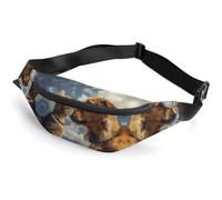 Sac banane tendance à fermeture éclair pour homme et femme, sac banane élégant avec sangle réglable, sac de voyage face à face pour chien et chat, sacs de poitrine pour course à pied, randonnée
