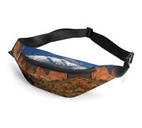Sac banane tendance à fermeture éclair pour homme et femme, sac banane élégant avec sangle réglable, sacs de poitrine pour course à pied, randonnée, entraînement, cyclisme, Pikes Peak Colorado