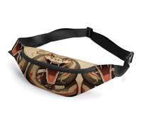 Sac banane tendance à fermeture éclair pour homme et femme, sac banane élégant avec sangle réglable, sac de poitrine à ouverture ouverte pour course à pied, randonnée, entraînement, cyclisme, bouche