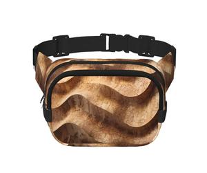 Sac banane tendance à la mode avec texture grain de liège, sac à bandoulière unisexe pour le voyage et le sport