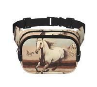 Sac banane tendance à motif cheval blanc cabré - Unisexe