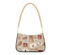 Sac banane tendance à motif courrier et cadeaux de Noël pour femmes, sacs à main à bandoulière pour femmes pour mères