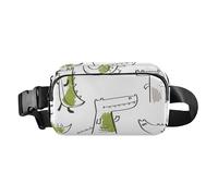 Sac banane tendance à motif enfantin dessiné à la main pour homme et femme, sac banane multifonction avec sangle réglable pour cyclisme, randonnée, gym, Motif enfantin dessiné à la main mignon, 1 Size