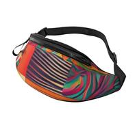 Sac banane tendance à motifs nationaux africains, sac banane pour homme et femme, décontracté, léger et réglable, poches zippées, sac banane pour voyage, sport, randonnée, Motifs de mode, Taille