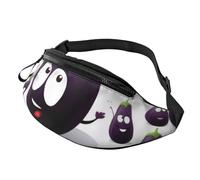 Sac banane tendance aubergine | Sac banane et sac de poitrine | Sac banane réglable pour homme et femme | Fermeture éclair sécurisée | Léger et compact | Parfait pour les voyages, le sport, la