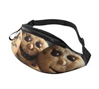 Sac banane tendance aux pépites de chocolat, pour femmes et hommes, décontracté, léger, réglable, avec poches zippées, pour les voyages, le sport et la randonnée
