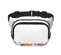 Sac banane tendance avec cadre photo mignon - Sac bandoulière unisexe - Noir - Taille unique