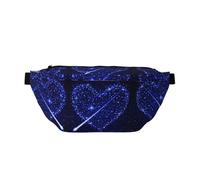 Sac banane tendance avec imprimé araignée sauvage, idéal pour les voyages, la course, la randonnée, le cyclisme, etc, Cœur étoile filante., One Size