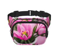 Sac banane tendance avec imprimé Spring is in The Air pour femme, sac banane pour voyage, course à pied, noir, One Size