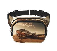 Sac banane tendance avec motif avion en décomposition, unisexe