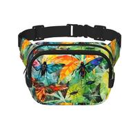 Sac banane tendance avec motif d'insectes de toutes sortes, unisexe
