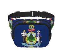 Sac banane tendance avec motif drapeau de l'État du Maine - Unisexe