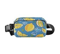 Sac banane tendance avec sangle réglable et glaçons au citron pour l'entraînement, le shopping, les voyages, la randonnée, multicolore