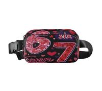 Sac banane tendance avec sangle réglable Six Seven Love pour l'entraînement, le shopping, les voyages, la randonnée