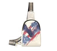Sac banane tendance en colère avec motif vampire et chauve-souris du 4 juillet pour le jour de l'indépendance - Sac banane polyvalent pour la randonnée, le 4 juillet - Jour de l'indépendance - Taille