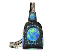 Sac banane tendance en cuir avec inscription « There Is No Planet B » pour filles, Il n'y a pas de peinture qui coule sur la planète B, 1 size