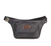 Sac banane tendance en cuir véritable pour femme - Grande capacité - Sac banane pour téléphone portable - Sac banane pour voyage course à pied, randonnée, cyclisme - Réglable et léger marron marron