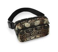Sac banane tendance et portable pour femme, élégant, motif tête de mort, couronne, sacs à bandoulière réglables pour voyage, style, 20 x 13 cm, 20 x 13 cm, Style :, 20x13cm