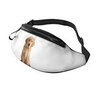 Sac banane tendance Golden Retrievers pour homme et femme, grand sac banane avec poches zippées, sac de taille réglable pour fitness, exercice, escalade, course à pied, randonnée, promenade du chien