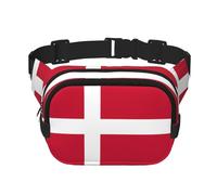 Sac banane tendance imprimé drapeau danois, sac messager unisexe, sac banane de voyage tendance