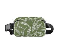 Sac banane tendance motif botanique abstrait nature pour femmes, hommes, adolescents, sac banane multifonction avec sangle réglable pour cyclisme, randonnée, gym, Motif botanique abstrait nature, 1