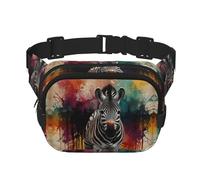 Sac banane tendance motif zèbre abstrait unisexe
